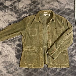 green corduroy jacket